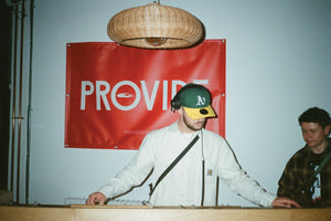 Jack Bagshaw DJ's at Provide's launch event at Artum, Birmingham.